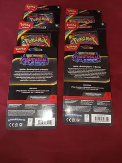 Pokemon Mega Evolution Phantasmal Flames Booster Packs Lot Of 6 - Image 3