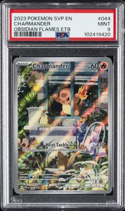 2023 POKEMON SVP EN-SV BLACK STAR PROMO #044 CHARMANDER PSA 9 - Image 1
