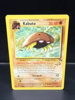 Pokemon Fossil Kabuto Promo Stamped 'W' Wizards of the Coast 50/62 - Image 2