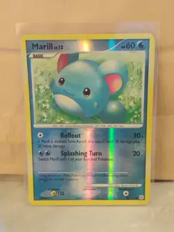 Marill 88/130 Diamond and Pearl Reverse Holo Pokemon TCG - Image 1