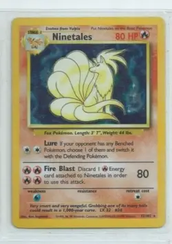 WOTC Pokemon Original Base Set Ninetales Holo 12/102 (*KT Sale*) - Image 1