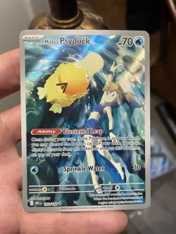 2025 Pokemon EN Misty's Psyduck Illustration Rare Full Art Holo 193/182 NM - Image 1