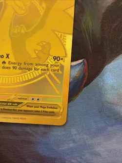Mega Charizard X ex - 130/094 Phantasmal Flames Gold Pokemon - LP FRESH PULL - Image 5