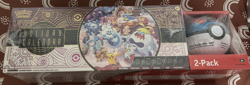 2025 Pokemon TCG Holiday Calendar + Moon Ball Pokeball COSTCO 2-Pack Sealed New - Image 1