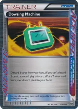 Moderately Played, English - 1 x Pokemon Dowsing Machine - 128/135 - Holo Rare B - Image 1