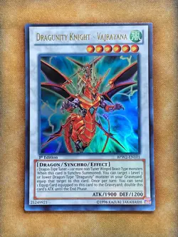 Yugioh Dragunity Knight - Vajrayana BPW2-EN101 Ultra Rare 1st Ed NM - Image 1