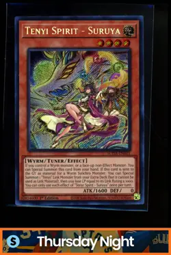 2025 YU-GI-OH! SUPREME DARKNESS-ENGLISH #EN021 TENYI SPIRIT - SURUYA SECRET RARE - Image 1