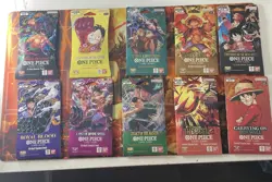 One Piece TCG Sleeved Booster Pack Lot of 10 Assortment Sealed (PRB, OP09 + MORE - Image 1
