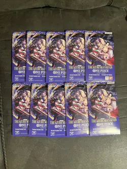 (10) One Piece TCG: The Azure Sea's Seven Sleeved Booster OP-14 English. - Image 1