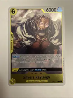 Silver Rayleigh Rare (R) OP14-108 The Azure Sea's Seven English Foil - Image 1