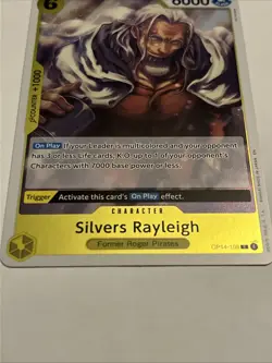 Silver Rayleigh Rare (R) OP14-108 The Azure Sea's Seven English Foil - Image 3