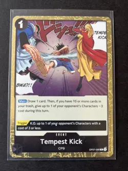 Tempest Kick OP07-096 500 Years in the Future Foil One Piece TCG English Luffy - Image 1