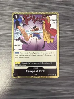 Tempest Kick OP07-096 500 Years in the Future Foil One Piece TCG English Luffy - Image 1