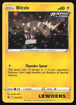 Blitzle - SWSH173 - Cosmos Holo - SWSH Black Star Promo - Pokemon Card - Image 1