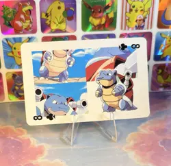 Pikachu Pokemon Vintage Playing Poker Card Charizard Nintendo - Prism Holo Back - Image 2