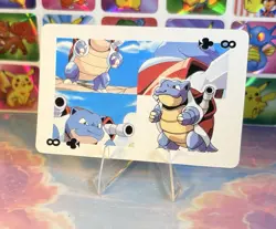 Pikachu Pokemon Vintage Playing Poker Card Charizard Nintendo - Prism Holo Back - Image 3