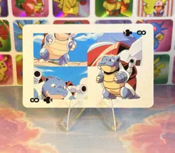 Pikachu Pokemon Vintage Playing Poker Card Charizard Nintendo - Prism Holo Back - Image 4
