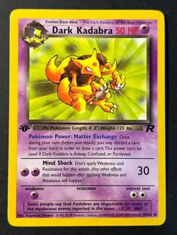 Dark Kadabra 39/82 1st Edition Team Rocket - Pokemon Card WOTC - Near Mint - Image 1