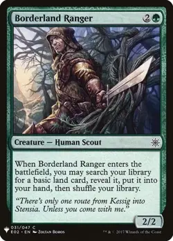 1x Borderland Ranger NM Eng MTG - The List - Image 1