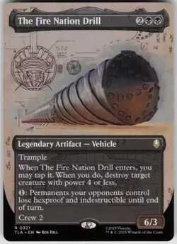 MTG The Fire Nation Drill (Borderless) Normal NM Avatar The Last Airbender Magic - Image 1