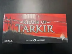 KHANS OF TARKIR Magic the Gathering Sealed Fat Pack Bundle Box 9 Booster Packs - Image 5