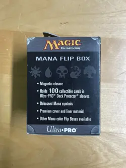 Magic the Gathering Deck Box: Green Mana Flip Matte Leatherette (ULP 86110) NEW - Image 3