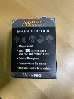 Ultra Pro Magic The Gathering Blue Mana Symbol Flip Box - Brand New! - Image 2