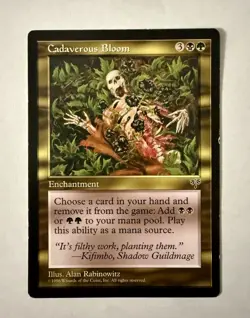 Cadaverous Bloom Magic the Gathering Card MTG Mirage LP Excellent Condition!!! - Image 1