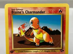 Blaine's Charmander 60/132 Gym Challenge Pokemon Card 1st Edition - NM / VLP - Image 3