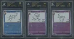 BLACK LABEL COMPLETE SET YU NAGABA EEEVEE UMBREON POKEMON SV-P PROMO BECKETT BGS - Image 5
