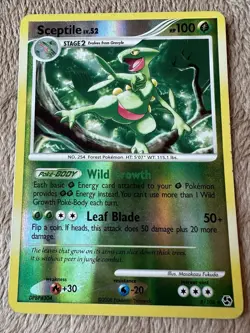 2008 Pokemon TCG Diamond & Pearl Great Encounters Sceptile Reverse Holo 8/106 MP - Image 1