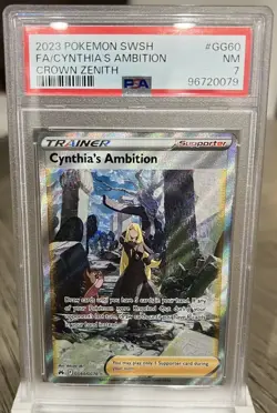 Pokemon Cynthia's Ambition GG60/GG70 Crown Zenith: Galarian Gallery Holo - Image 1