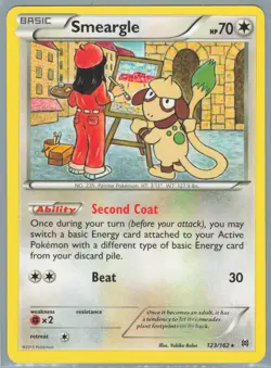 Smeargle 123/162 Rare - Pokemon XY Break Through Card - Image 1