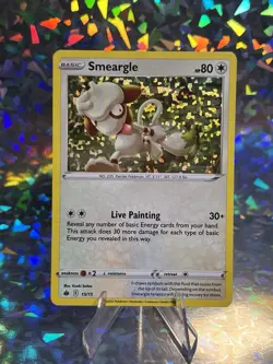 2021 Pokemon Smeargle Holo #15/15 McDonalds 25th Anniversary Trading Card Game - Image 1