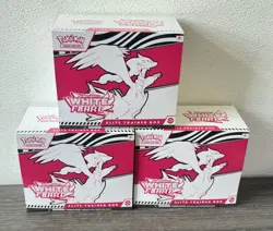 Pokemon Scarlet & Violet White Flare Elite Trainer Box Factory Sealed Lot of 3 - Image 1