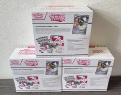 Pokemon Scarlet & Violet White Flare Elite Trainer Box Factory Sealed Lot of 3 - Image 2