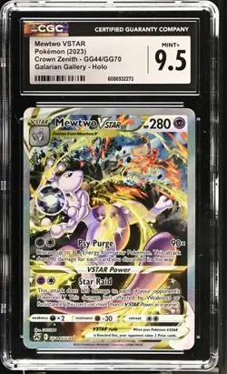 MEWTWO VSTAR (2023) POKEMON CROWN ZENITH - GG44/GG70 (GALARIAN GALLERY) CGC 9.5 - Image 1