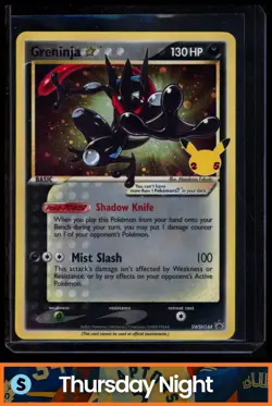2021 POKEMON SWSH BLACK STAR PROMOS #SWSH144 GRENINJA GOLD STAR CELEBRATIONS ETB - Image 1