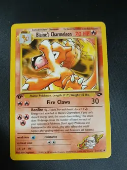 Blaine's Charmeleon 31/132 1st Edition Gym Challenge Pokemon TCG Uncommon - Image 1