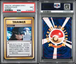 PSA 9 Sabrina's Gaze Banned Gym 2 Japanese 1998 Pokemon Card - Image 1