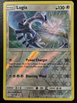 Pokemon Lugia 131/181 Sm-Team Up Reverse Holo Rare MP/HP - Image 1