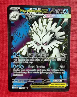 Mega Abomasnow ex 157/132 Pokemon Mega Evolution Secret Rare Full Art - Image 1