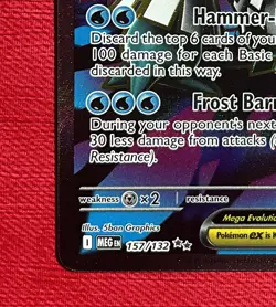 Mega Abomasnow ex 157/132 Pokemon Mega Evolution Secret Rare Full Art - Image 5