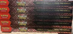 🔥Lot Of 5🔥Pokemon Paldean Fates Great Tusk Iron Threads Ex Premium Collection - Image 2