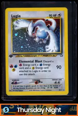 2000 POKEMON NEO GENESIS 1ST EDITION #9/111 LUGIA HOLO RARE - Image 1