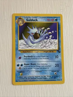 Pokemon TCG Golduck Fossil, Unlimited Uncommon Card 35/62 - Image 1