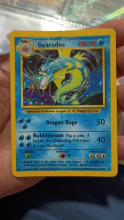 Pokemon Gyarados Holo Rare TCG Base Set 6/102 WOTC Vintage LP - Image 5