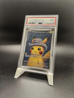 Pikachu Grey Felt Hat 2023 SVP #085 Van Gogh Promo Pokemon Card Mint PSA 9 - Image 1