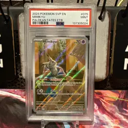 Pokemon TCG Mimikyu Scarlet & Violet Paldean Fates ETB Promo - PSA 9 - Image 1