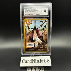 CGC MINT 9 DON !! Card Gold Frame Hawk-Eyes Mihawk ONE PIECE Card Game Japanese - Image 1